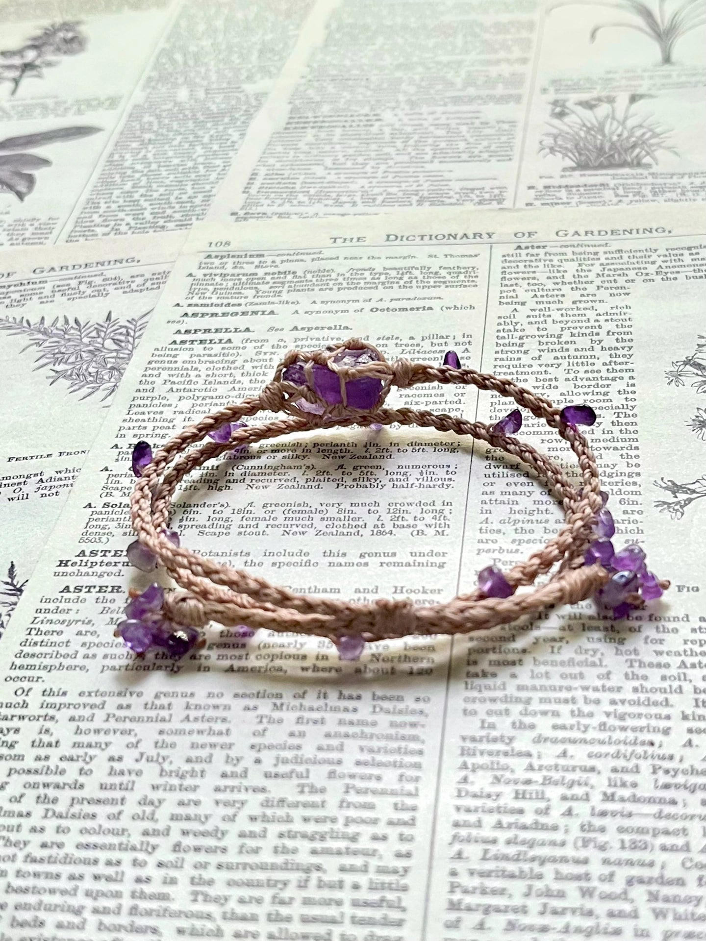 Amethyst Double Layer Bracelet