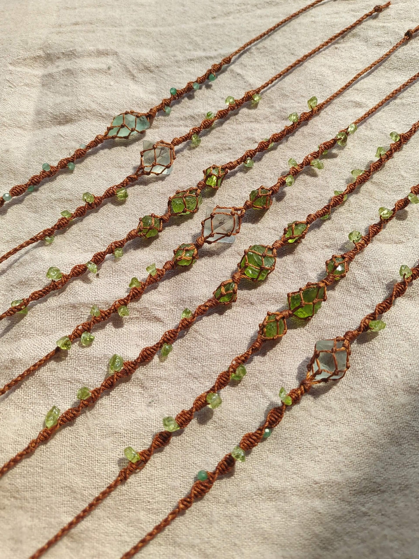 Peridot & Fluorite Bracelet