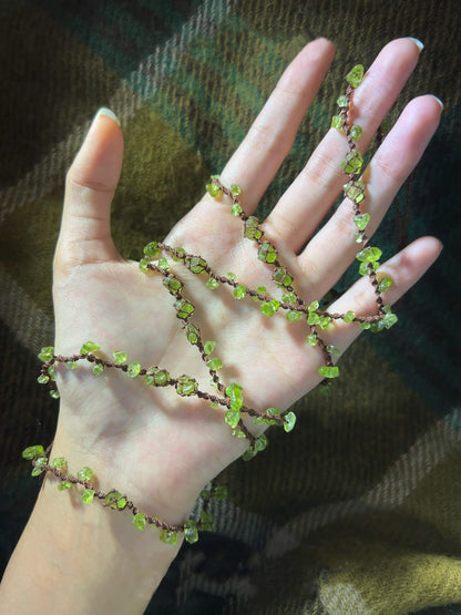 Three-layer Peridot Bracelet