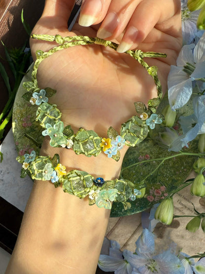 Spring Flower Wreath Bracelet