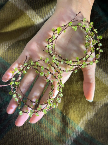 Three-layer Peridot Bracelet