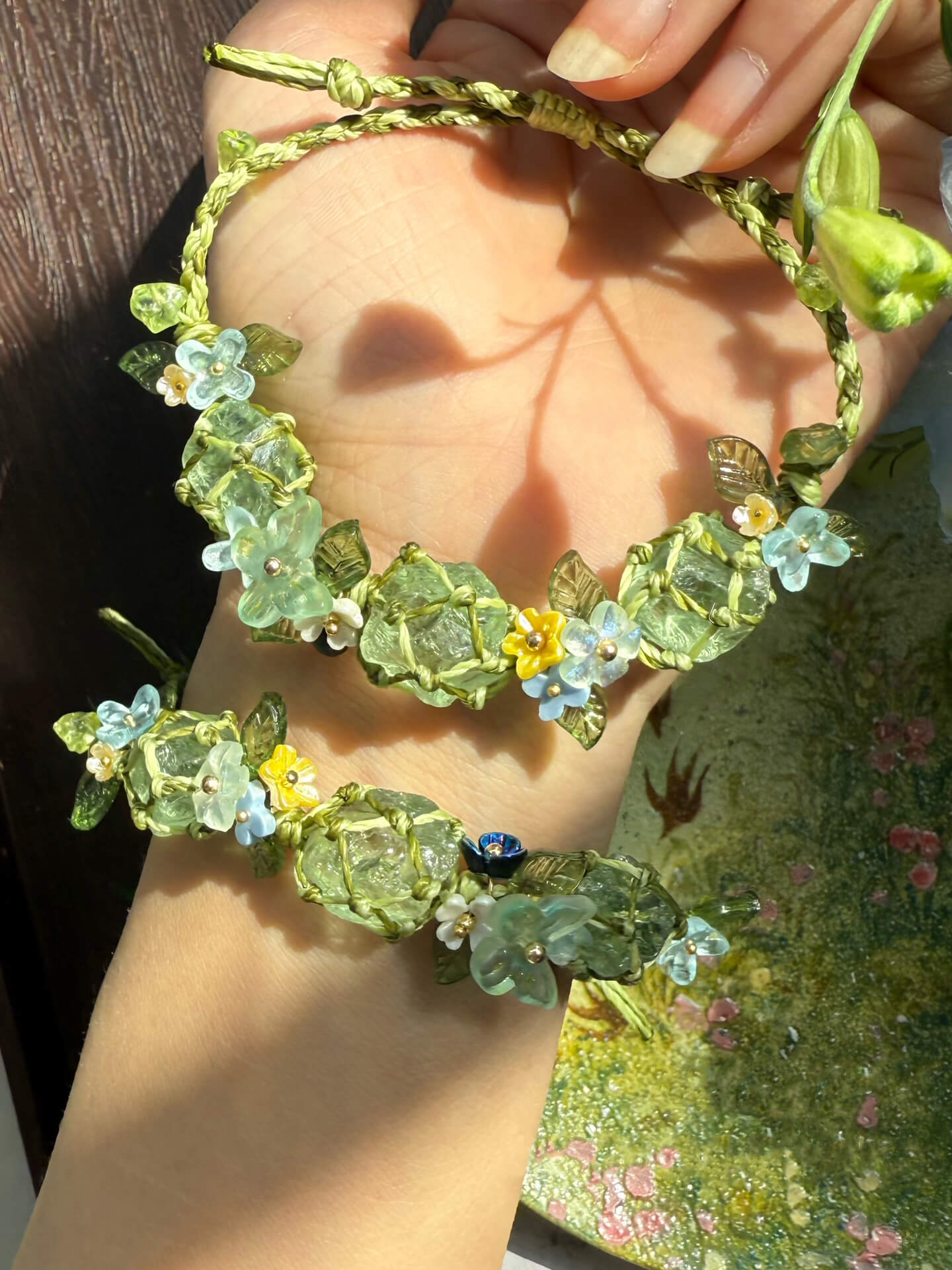 Spring Flower Wreath Bracelet
