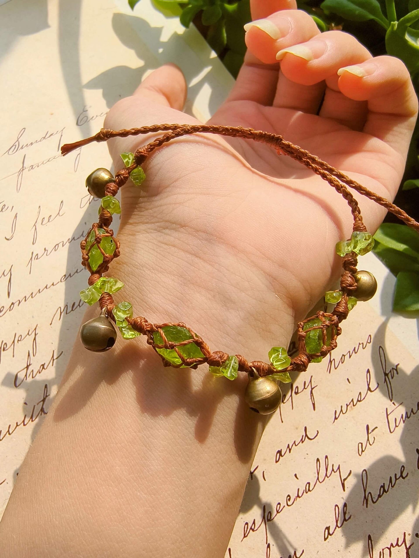 Peridot Bell Bracelet