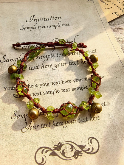 Peridot Bell Bracelet