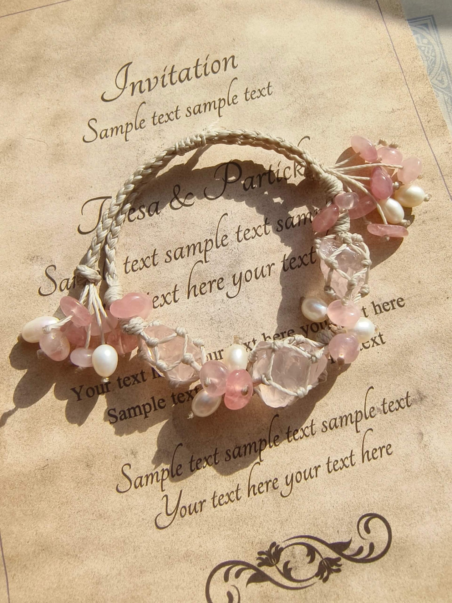 Pink Crystal Bracelet