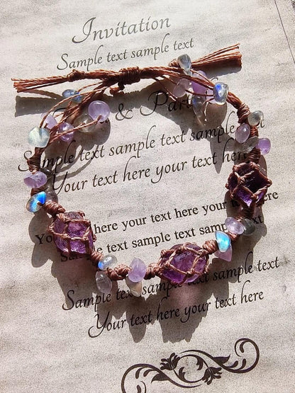 Amethyst Crystal Bracelet