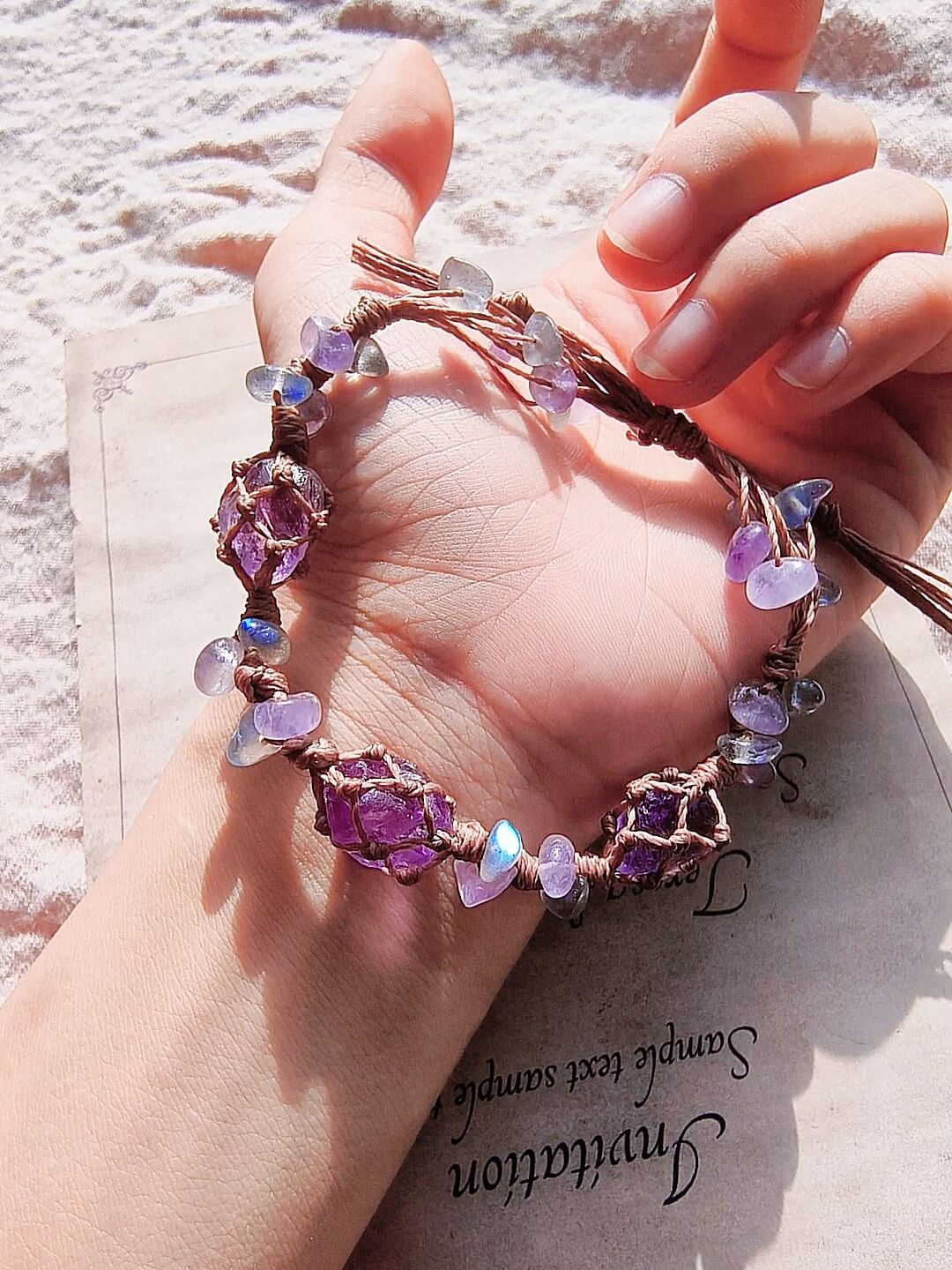 Amethyst Crystal Bracelet